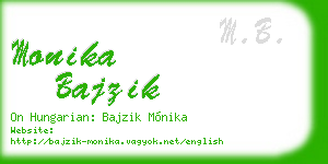 monika bajzik business card